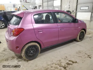 2015 Mitsubishi Mirage DE with VIN ML32A3HJ3FH035407, listed as a Copart auction lot 48189455 with 77,196 mi miles and Salvage Title. Bid and sale history available at carsss.com. Image 3.