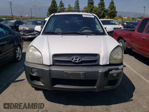 2007 Hyundai Tucson SE with VIN KM8JN72D27U590327, listed as a Copart auction lot 51072574 with 90,511 mi miles and Salvage Title. Bid and sale history available at carsss.com. Image 5.