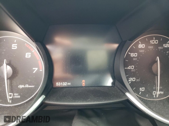 2017 Alfa Romeo Giulia Ti with VIN ZARFAEENXH7545107, listed as a Copart auction lot 58326531 with 53,132 mi miles. Bid and sale history available at carsss.com. Image 8.