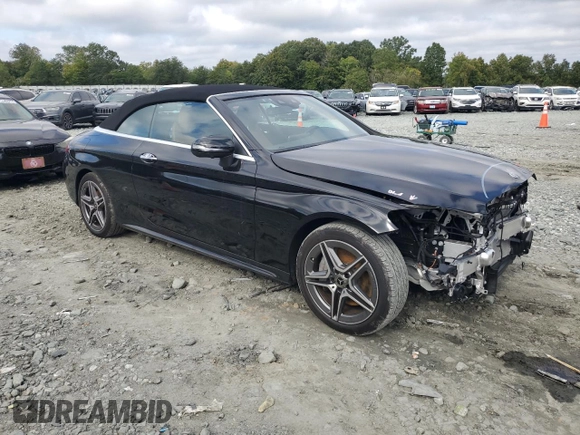 2023 Mercedes-Benz C 300 with VIN W1KWK8EB9PG131917, listed as a Copart auction lot 71820184 with 9,781 mi miles and Salvage Title. Bid and sale history available at DreamBid. Image 4.