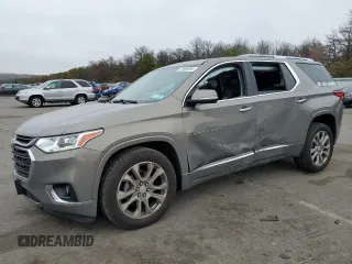 2018 Chevrolet Traverse Premier with VIN 1GNEVJKW4JJ207735, listed as a Copart auction lot 75886684 with 49,821 mi miles and Salvage Title. Bid and sale history available at carsss.com. Image 1.