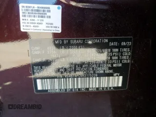 2024 Subaru Outback Touring with VIN 4S4BTAPC6R3175236, listed as a Copart auction lot 49571505 with 13,543 mi miles and Salvage title. Bid and sale history available at DreamBid. Image 13.