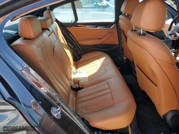 2019 BMW 5 Series 530i xDrive with VIN WBAJA7C59KWW10672, listed as a Copart auction lot 51766215 with 0 mi miles and Salvage Title. Bid and sale history available at carsss.com. Image 10.