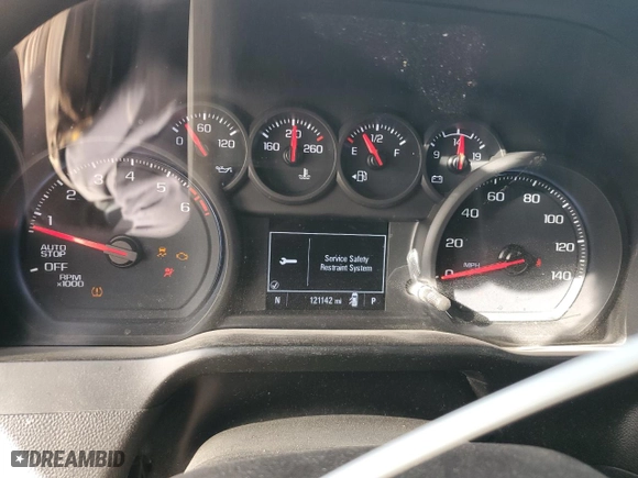 2021 Chevrolet Silverado 1500 Custom with VIN 3GCPWBEK1MG420340, listed as a Copart auction lot 44426005 with 121,142 mi miles and Salvage Title. Bid and sale history available at carsss.com. Image 9.