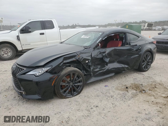 2024 Lexus RC with VIN JTHGZ5BC6R5027517, listed as a Copart auction lot 43978545 with 3,788 mi miles and Salvage Title. Bid and sale history available at carsss.com. Image 1.