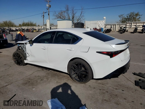 2023 Lexus IS with VIN JTHGZ1B25P5058903, listed as a Copart auction lot 80471974 with 13,044 mi miles and Salvage Title. Bid and sale history available at carsss.com. Image 2.