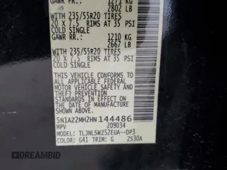 2017 Nissan Murano S z VIN 5N1AZ2MH2HN144486, wystawiony jako Copart lot #54663445 z przebiegiem 46 793 mil mil oraz Szkoda całkowita • Salvage title. Historia ofert i sprzedaży dostępna na DreamBid. Obrazek 13.