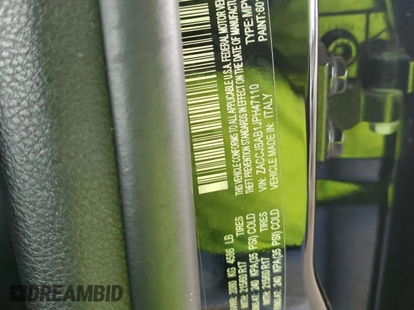2018 Jeep Renegade Sport z VIN ZACCJBAB1JPH47110, wystawiony jako Copart lot #48521545 z przebiegiem Nie podano mil oraz Szkoda całkowita • Salvage title. Historia ofert i sprzedaży dostępna na DreamBid. Obrazek 13.