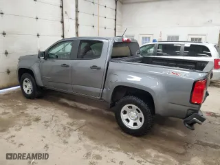 2021 Chevrolet Colorado 4WD Work Truck with VIN 1GCGTBEN6M1102165, listed as a Copart auction lot 88054805 with 74,827 mi miles and Non Repairable. Bid and sale history available at carsss.com. Image 2.