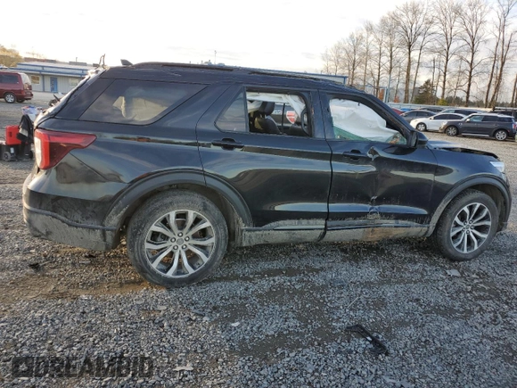 2022 Ford Explorer ST with VIN 1FM5K8GC2NGA45014, listed as a Copart auction lot 79695074 with 0 mi miles and Salvage Title. Bid and sale history available at carsss.com. Image 3.