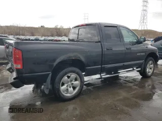 2005 Dodge 1500 SLT with VIN 1D7HU18D65S146263, listed as a Copart auction lot 52036505 with Not Provided miles and Salvage Title. Bid and sale history available at carsss.com. Image 3.