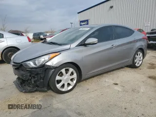 2012 Hyundai Elantra Limited with VIN KMHDH4AE6CU372141, listed as a Copart auction lot 53601445 with 125,662 mi miles and Non Repairable. Bid and sale history available at carsss.com. Image 1.