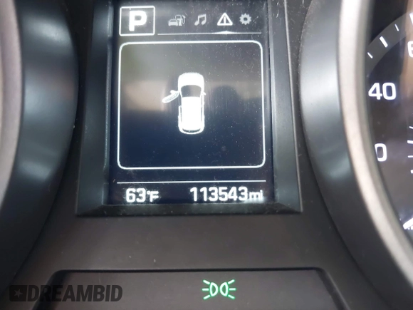 2018 Hyundai Santa Fe Sport 2.4L with VIN 5XYZT3LB0JG562814, listed as a IAAI auction lot 42047560 with 113,543 mi miles. Bid and sale history available at carsss.com. Image 15.