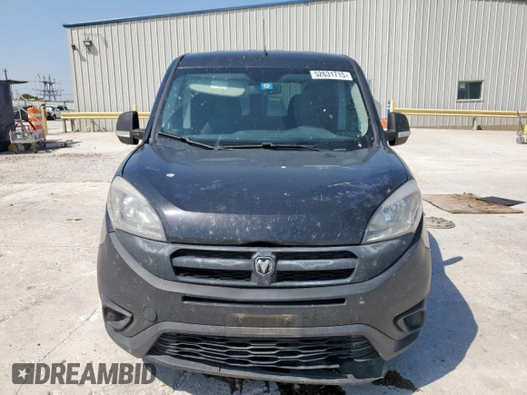 2015 Ram ProMaster City Cargo Tradesman with VIN ZFBERFAT2F6A82042, listed as a Copart auction lot 52631715 with 175,988 mi miles and Salvage title. Bid and sale history available at DreamBid. Image 5.
