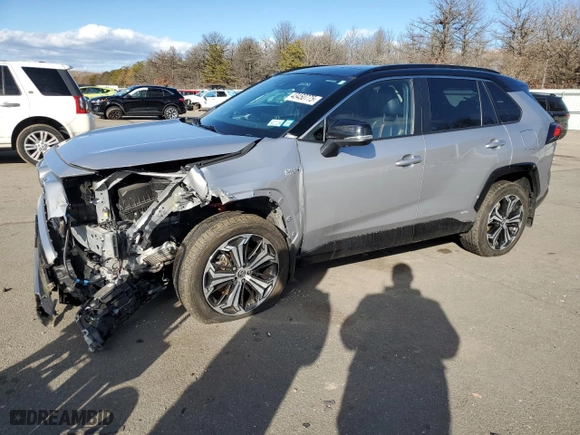 2021 Toyota RAV4 Prime XSE with VIN JTMFB3FV2MD015932, listed as a Copart auction lot 43450775 with 41,558 mi miles and Salvage Title. Bid and sale history available at carsss.com. Image 1.