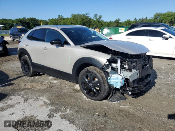 2024 Mazda CX-30 Premium Plus with VIN 3MVDMBEY5RM660110, listed as a Copart auction lot 56386795 with 3,359 mi miles and Salvage title. Bid and sale history available at DreamBid. Image 4.