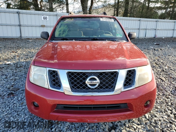 2009 Nissan Pathfinder S with VIN 5N1AR18BX9C615488, listed as a Copart auction lot 77123443 with 119,243 mi miles and Salvage Title. Bid and sale history available at carsss.com. Image 5.