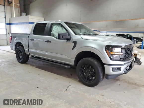 2024 Ford F-150 STX with VIN 1FTEW2LP8RKF13149, listed as a Copart auction lot 50226125 with 2,637 mi miles and Salvage Title. Bid and sale history available at carsss.com. Image 4.