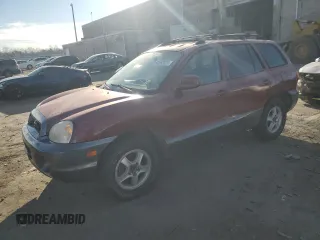 2001 Hyundai Santa Fe GLS with VIN KM8SC83D01U017352, listed as a Copart auction lot 82592024 with 253,442 mi miles and Salvage Title. Bid and sale history available at carsss.com. Image 1.