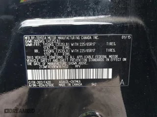 2015 Toyota RAV4 XLE with VIN 2T3WFREV9FW161453, listed as a IAAI auction lot 41645228 with 187,573 mi miles. Bid and sale history available at carsss.com. Image 9.