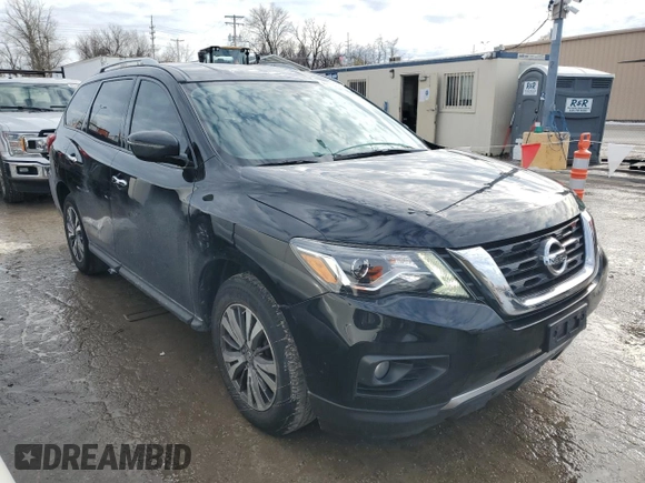 2017 Nissan Pathfinder SV with VIN 5N1DR2MM0HC666345, listed as a Copart auction lot 89054365 with 169,517 mi miles and Salvage title. Bid and sale history available at DreamBid. Image 4.