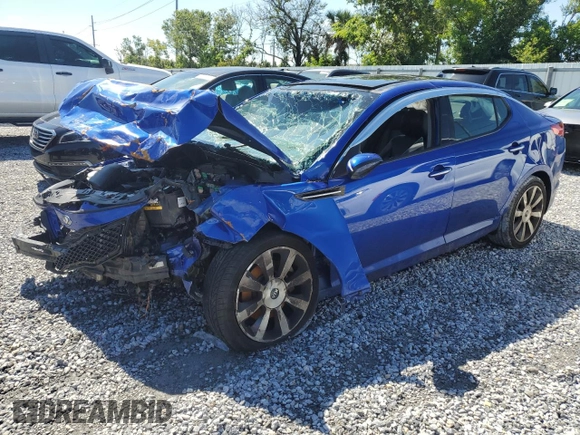 2013 Kia Optima SX with VIN 5XXGR4A66DG227910, listed as a Copart auction lot 61357605 with Not provided miles and Non repairable. Bid and sale history available at DreamBid. Image 1.