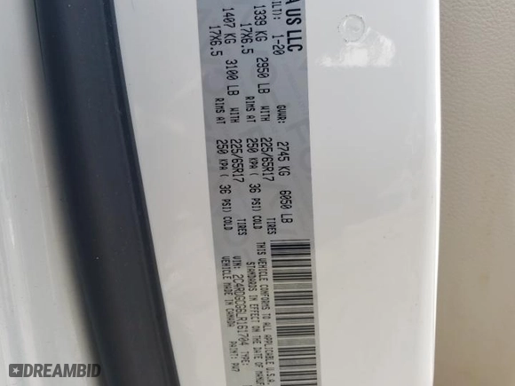 2020 Dodge Grand Caravan SXT with VIN 2C4RDGCG6LR161704, listed as a Copart auction lot 62943724 with 119,997 mi miles and Salvage Title. Bid and sale history available at carsss.com. Image 13.