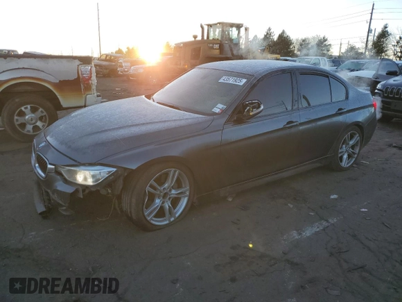 2015 BMW 3 Series 335i xDrive with VIN WBA3B9G50FNR93148, listed as a Copart auction lot 43571925 with 119,092 mi miles and Salvage Title. Bid and sale history available at carsss.com. Image 1.