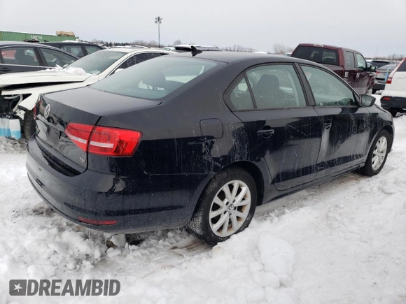 2015 Volkswagen Jetta SE with VIN 3VWD17AJ0FM247567, listed as a Copart auction lot 58827334 with 105,650 mi miles and Non repairable. Bid and sale history available at DreamBid. Image 3.