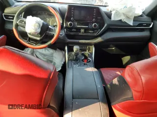 2022 Toyota Highlander XSE with VIN 5TDLZRBH7NS180107, listed as a Copart auction lot 58534725 with Not provided miles and Salvage title. Bid and sale history available at DreamBid. Image 8.
