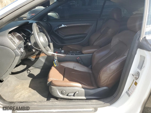 2013 Audi A5 Premium Plus with VIN WAULFAFH7DN006219, listed as a Copart auction lot 49179095 with NaN miles and Salvage Title. Bid and sale history available at carsss.com. Image 7.
