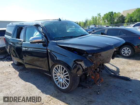 2023 Ford Expedition Max Platinum with VIN 1FMJK1M89PEA39845, listed as a IAAI auction lot 42071231 with Not provided miles and . Bid and sale history available at DreamBid. Image 1.