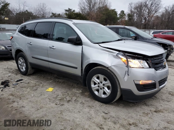 2014 Chevrolet Traverse LS z VIN 1GNKVFED2EJ141427, wystawiony jako Copart lot #83452714 z przebiegiem 132 687 mil mil oraz Szkoda całkowita • Salvage title. Historia ofert i sprzedaży dostępna na DreamBid. Obrazek 4.