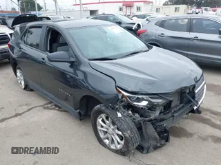 2021 Chevrolet Equinox LS with VIN 2GNAXHEV2M6152854, listed as a IAAI auction lot 41895739 with 59,019 mi miles. Bid and sale history available at carsss.com. Image 1.