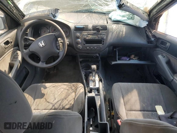 2004 Honda Civic LX z VIN 2HGES16654H933445, wystawiony jako Copart lot #60132685 z przebiegiem Nie podano mil oraz Nie do naprawy • Non repairable. Historia ofert i sprzedaży dostępna na DreamBid. Obrazek 8.