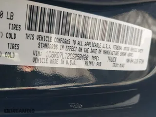 2012 Ram 1500 Outdoorsman with VIN 1C6RD7LT2CS258420, listed as a IAAI auction lot 41590920 with 124,143 mi miles. Bid and sale history available at carsss.com. Image 9.