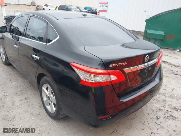 2015 Nissan Sentra S with VIN 3N1AB7AP7FY221213, listed as a IAAI auction lot 41467786 with 104,116 mi miles. Bid and sale history available at carsss.com. Image 6.