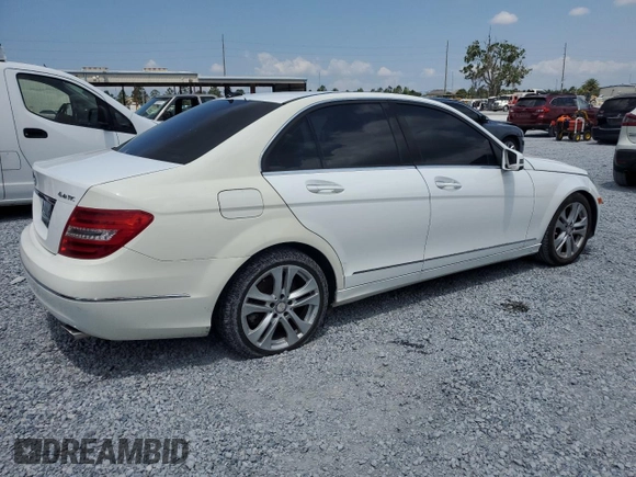 2013 Mercedes-Benz C 300 Sport with VIN WDDGF8AB0DR284569, listed as a Copart auction lot 56630195 with 99,726 mi miles and Clean Title. Bid and sale history available at DreamBid. Image 4.