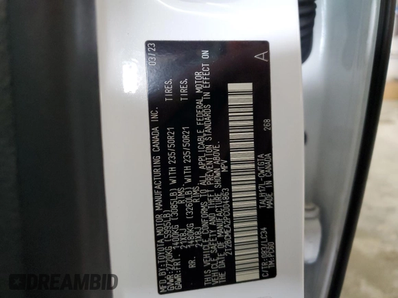 2023 Lexus RX 500h F Sport Performance with VIN 2T2BCMEA2PC004863, listed as a Copart auction lot 54155885 with 40,922 mi miles and Salvage title. Bid and sale history available at DreamBid. Image 13.