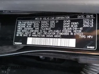 2016 Volvo XC60 T5 Premier with VIN YV4612RK8G2837274, listed as a Copart auction lot 43344145 with 96,780 mi miles and Salvage Title. Bid and sale history available at carsss.com. Image 13.