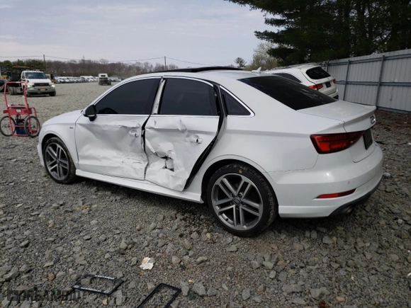 2017 Audi A3 Sedan Premium Plus with VIN WAUJ8GFF9H1047189, listed as a Copart auction lot 46703093 with 0 mi miles. Bid and sale history available at carsss.com. Image 2.