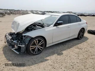 2022 BMW 3 Series 330i with VIN 3MW5R1J00N8C27912, listed as a Copart auction lot 57255145 with 49,569 mi miles and Salvage title. Bid and sale history available at DreamBid. Image 1.