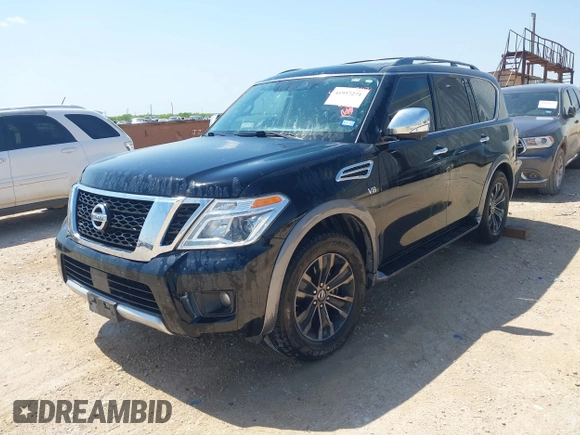 2018 Nissan Armada Platinum with VIN JN8AY2NF1J9332309, listed as a IAAI auction lot 41957271 with 125,650 mi miles. Bid and sale history available at carsss.com. Image 17.