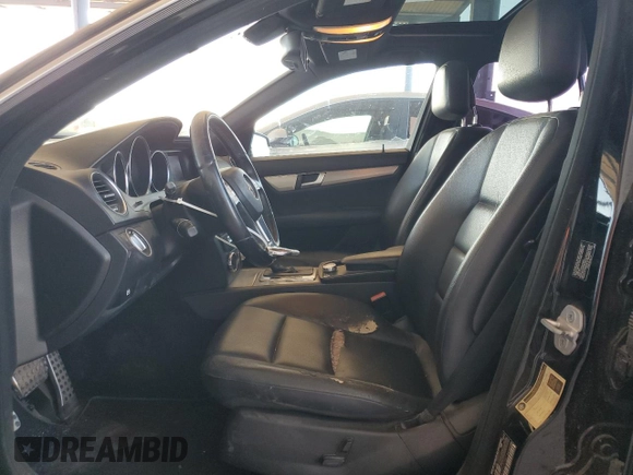 2012 Mercedes-Benz C 300 Sport with VIN WDDGF8BB7CR207887, listed as a Copart auction lot 62177525 with 158,417 mi miles and Salvage title. Bid and sale history available at DreamBid. Image 7.
