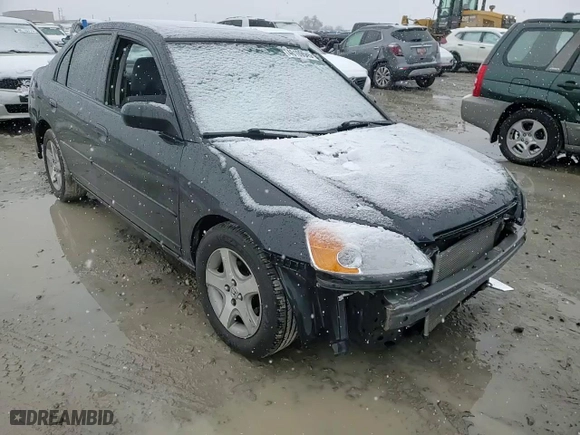 2003 Honda Civic EX with VIN 2HGES26703H545536, listed as a Copart auction lot 46109545 with 116,288 mi miles and Salvage Title. Bid and sale history available at carsss.com. Image 10.