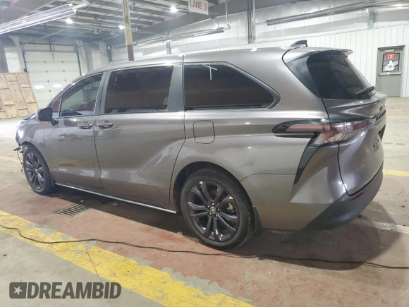 2023 Toyota Sienna LE with VIN 5TDKRKEC9PS153691, listed as a Copart auction lot 46716075 with 54,966 mi miles and Salvage Title. Bid and sale history available at carsss.com. Image 2.
