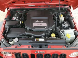 2014 Jeep Wrangler Unlimited Sport with VIN 1C4HJWDG6EL280653, listed as a Copart auction lot 48851205 with 125,211 mi miles and Salvage Title. Bid and sale history available at DreamBid. Image 12.