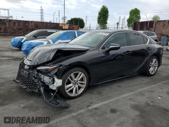 2021 Lexus IS 300 with VIN JTHCA1D28M5117103, listed as a Copart auction lot 53957595 with 39,680 mi miles and Salvage title. Bid and sale history available at DreamBid. Image 1.
