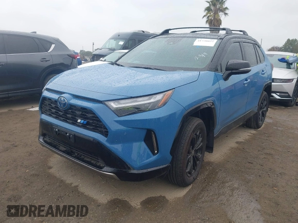 2024 Toyota RAV4 Hybrid XSE with VIN 4T3E6RFV6RU165085, listed as a IAAI auction lot 41730022 with 5,368 mi miles. Bid and sale history available at carsss.com. Image 17.