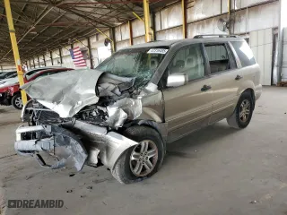 2005 Honda Pilot EX-L with RES with VIN 5FNYF18655B058730, listed as a Copart auction lot 47316485 with 208,328 mi miles and Salvage Title. Bid and sale history available at carsss.com. Image 1.